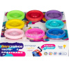 Тесто для лепки 8 баночек 16 цветов, двухслойное, с крышками-штампиками TA2018 от магазина "Карандаш"