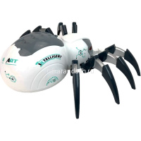 Паук р/у 30х24х10см с аккумулятором, пластик, бело-серый (свет, звук, пар) LT383315 от магазина "Карандаш"