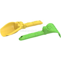 Набор д/песка №97 (совок, грабли) 7х16х3см в сетке 197H от магазина "Карандаш"