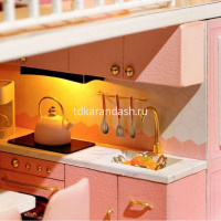 Конструктор "Румбокс. Кукольный домик" 24,5х20,5х15см 2 этажа (пластик, дерево, свет) SG2283 от магазина "Карандаш"