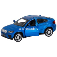 Картинка Машина "BMW X6" синяя, инерционная, металл 17,5см (свет, звук, откр.двери) JB1251253 от магазина "Карандаш" Машина "BMW X6" синяя, инерционная, металл 17,5см (свет, звук, откр.двери) JB1251253 от магазина "Карандаш"