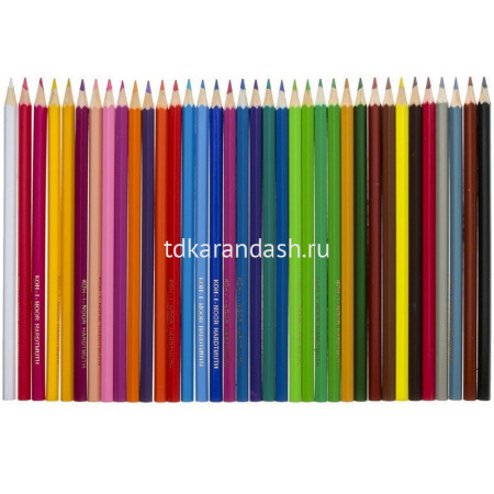 Карандаши 36 цветов "Dino" шестигранные дерево, картон 3595 от магазина "Карандаш"