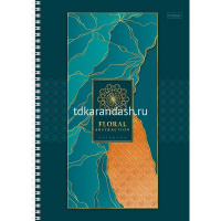 Тетрадь А4 80л линия "Ассорти" на гребне перфорация на отрыв 4 дизайна 066144 от магазина "Карандаш"