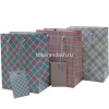 Пакет подарочный "Клеточка" 14,5х18х8см 3 цвета 11458-24