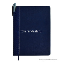 Ежедневник недатированный А5 "Escalada" 240стр., синий, искусственная кожа "Сариф" 67230 от магазина "Карандаш"