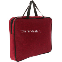 Папка с ручками 35х27х6см "Бургунди" ткань, внутренний карман, жесткое дно ПДМ-111 от магазина "Карандаш"