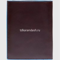 Кошелек "Blue Square" 12,5х9х1,5см 1 отделение, красное дерево, натуральная кожа PU1393B2R/MO от магазина "Карандаш"