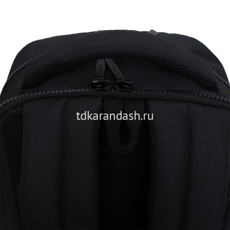 Рюкзак 29х41,5х18см, 740гр, 2 отделения, 2 кармана, черный/серый световозвращающий RU-534-1/2 от магазина "Карандаш"