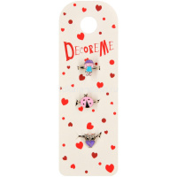 Набор колец детских 3шт. 6 видов 2-791/04 от магазина "Карандаш"