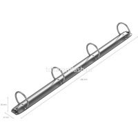 Папка на 4-х кольцах "Work inside" А4 35мм ламинированный картон 1,75мм синяя 19873 от магазина "Карандаш"