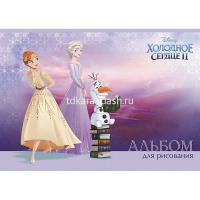 Альбом для рисования А4 30л "Холодное сердце" на скобе 5 дизайнов 30А4В/061647 от магазина "Карандаш"