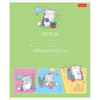 Тетрадь А5 12л клетка "Приключения кота Пирожка" на скобе 5 дизайнов 12Т5В1/067653 от магазина "Карандаш"