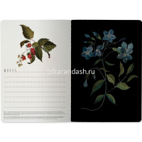 Тетрадь А5 40л клетка "Flora. Лесный ягоды" прошитый блок матовая ламинация Soft Touch 7-40-001/169 от магазина "Карандаш"