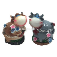 Копилка Бык с надписью, 4 вида 20648 от магазина "Карандаш"