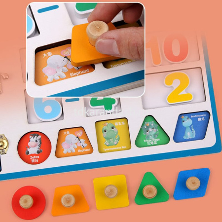 Игра логическая "Счёт" 30х22,5см дерево/металл QM2286 от магазина "Карандаш"