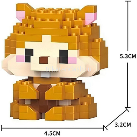 Конструктор 3D "Animals" количество деталей 124-150, 8х11х4см пластик, ассорти W1502/11314-24 от магазина "Карандаш"