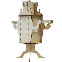 Заготовка для декорирования "Чайный домик Самовар" 27х12х34см, фанера 3мм (кол-во деталей-13шт.) от магазина "Карандаш"