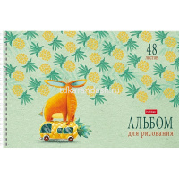 Альбом для рисования А4 48л "Счастливчики" на спирали, перфорация на отрыв, 4 дизайна 067355 от магазина "Карандаш"
