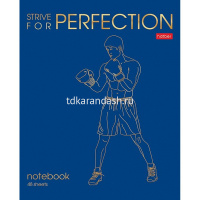Тетрадь А5 48л клетка "Большой спорт" на скобе 3D фольга 3D лак матовая ламинация 5 дизайнов от магазина "Карандаш"