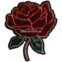 Термоаппликация с вышивкой и стразами 4в. Y8026-18 от магазина "Карандаш"