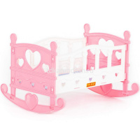Кроватка-качалка для куклы №2 28,5х24,5х19,5см, пластик, в пакете 62062 от магазина "Карандаш"