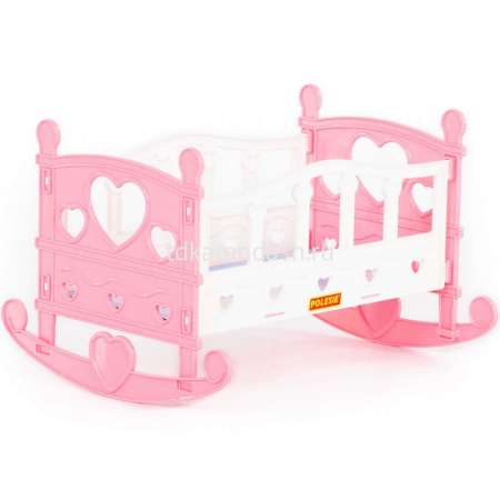 Кроватка-качалка для куклы №2 28,5х24,5х19,5см, пластик, в пакете 62062 от магазина "Карандаш"