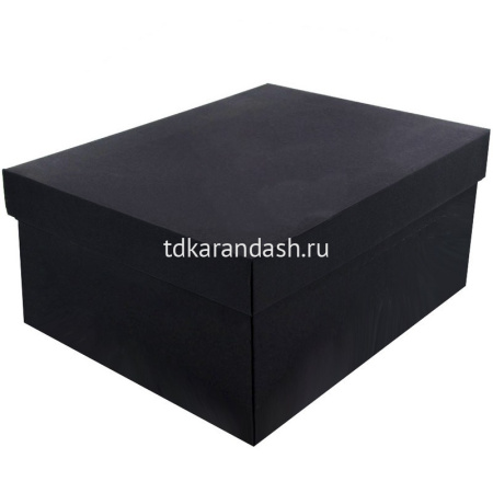 Коробка подарочная черная 30х22х13,5см картон M10-6