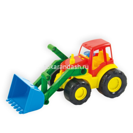 Трактор "Active" с ковшом, пластик 34x16,5x16см 15-5224