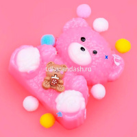 Игрушка-антистресс сквиш "Медведь" 6х6см с помпонами, 2 цвета Y11022-24 от магазина "Карандаш"