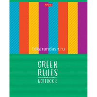 Тетрадь А5 96л линия "Green Rules" на скобе 5 дизайнов 96Т5В2/075386 от магазина "Карандаш"