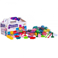 Набор д/лепки из теста 17 цветов 50гр. "Мега лепка" (формочки, штампики, 2 стека, скалка) TA1084 от магазина "Карандаш"