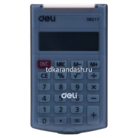 Калькулятор 8 разрядов 105х63х15мм с крышкой, белый/черный E39217 от магазина "Карандаш"