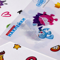 Наклейки "Смешарики" А6 11,5х15см 4 листа в пакете с европодвесом 4Р6н/084972 от магазина "Карандаш"