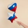 Шар воздушный 23см(9") на палочке "Мини-сердце. Триколор" с клапаном, фольга 944187 от магазина "Карандаш"