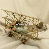 Декоративное изделие "Самолет Fokker Dr. I" 21х21х11см металл RD-2404-C-106 от магазина "Карандаш"