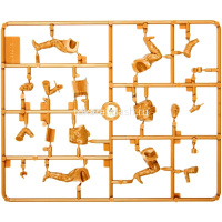 Модель "Советский мотоцикл М-72 с коляской и экипажем" 6,8см 138 детелаей 3639 от магазина "Карандаш"