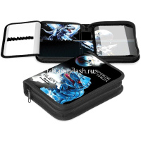 Пенал "Dino Space" 20х14х4см прямоугольный одностворчатый, 2 откидные планки, ткань 093862 от магазина "Карандаш"