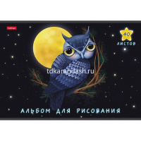 Альбом для рисования А4 40л "Артзверушки" на скобе выборочный УФ-лак 5 дизайнов 40А4влВ/067045 от магазина "Карандаш"