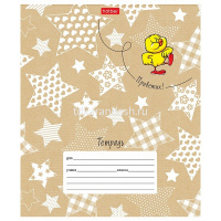 Тетрадь А5 12л клетка "ЗооМир" на скобе 5 дизайнов 080066 от магазина "Карандаш"