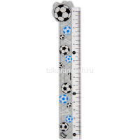 Линейка 15см "HappyGraphix. Футбол" с волнистым краем, пластик 45-0013/03 от магазина "Карандаш"