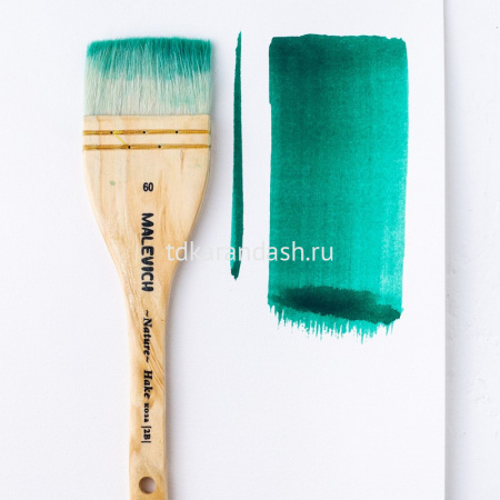 Кисть коза флейц №60 короткая ручка "Hake" 791460 от магазина "Карандаш"