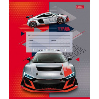 Тетрадь А5 12л крупная клетка "Мощный и быстрый" на скобе 5 дизайнов 12Т5В8/080081 от магазина "Карандаш"