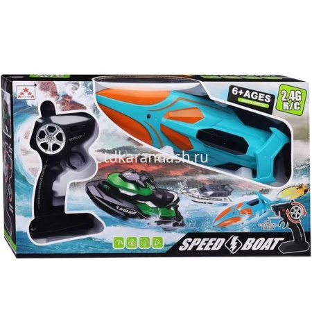 Катер "Ракета" р/у, пластик 31х9х8см с аккумулятором JH-KT5 от магазина "Карандаш"