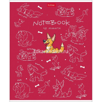 Тетрадь А5 48л клетка "Забавные животные" на скобе 5 дизайнов 48Т5В1/068128 от магазина "Карандаш"