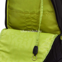 Рюкзак 32х47х17см 832гр, 2 отделения, 4 кармана, черный/салатовый RU-436-2/2 от магазина "Карандаш"