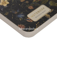 Блокнот А7 100л "Flora. Лесные ягоды" линия, на спирали, матовая ламинация Soft Touch, фольга от магазина "Карандаш"
