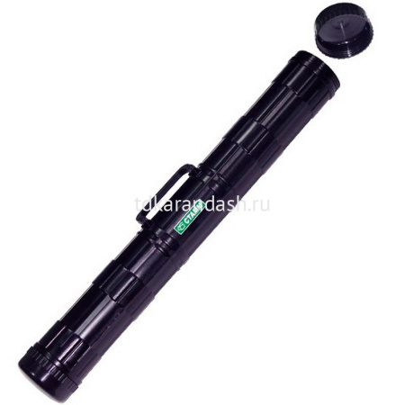 Футляр для чертежей d-90мм, l-700мм черный с ручкой, пластик ПТ21