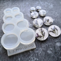 Молд силиконовый "Круги" 120х70х15мм 8шт. МГ009 от магазина "Карандаш"