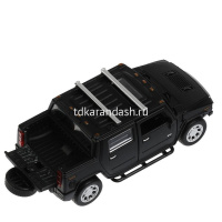 Картинка Машина "Hummer H2 Pickup" черная, инерционная, металл 12см (открывающиеся двери) HUM2PICKUP-12MAT-BK от магазина "Карандаш" Машина "Hummer H2 Pickup" черная, инерционная, металл 12см (открывающиеся двери) HUM2PICKUP-12MAT-BK от магазина "Карандаш"