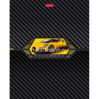 Тетрадь А5 48л клетка "AutoCarbon" на скобе выборочный лак 5 дизайнов 48Т5вмВ1/084788 от магазина "Карандаш"